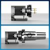 OMTech Fiber Laser Marking Machine Rotary Axis with 70mm Chuck for Engraving