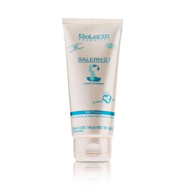 SALERM - Instant Hair Conditioner 21 Silk Protein - 200 ml - Leave-In or Rinse-Out Conditioner - with Silk Proteins - Heat Protector and Hydrating