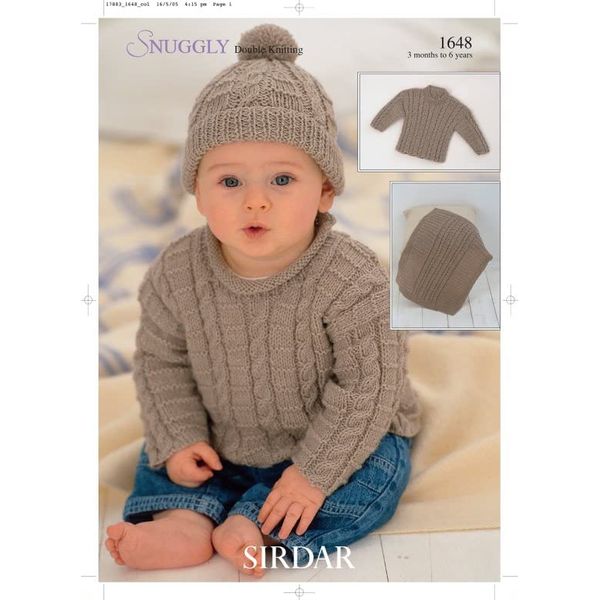 Sirdar Snuggly Baby DK Knitting Pattern 1648