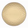 Elegant Modern Stoneware Scroll Dinnerware Set for Parties - Yellow, 16 Piece
