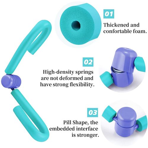 YANKUIRUI Strength Thigh Gap Trainer Thigh Trimmer Exercise Equipment Multifunctional Exerciser Arm Trainer Body Shaper(Blue)
