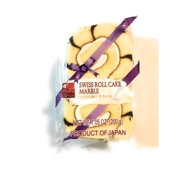 Happy Clover Swiss Roll WheatCake (Marble)7.05 Oz