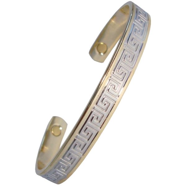 Magnetic Bangles in a Greek Design (Gold/Silver)