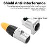 YACSEJAO Shielded RJ45 Interface Waterproof Socket D-Type Module Panel Mounting Shielded RJ45 Female to Female LAN Network Bulkhead Pass Through Socket (90 Degree)