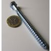 Zinc Hex Head Lag Screw 1/2 Hex Size 5/16 Thread x 3.50" Length, 50 pcs