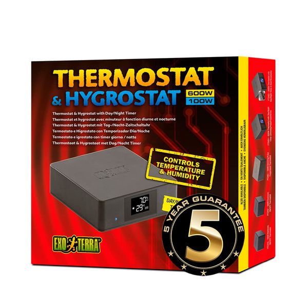 Exo Terra Thermostat and Hygrostat for Reptile Terrariums