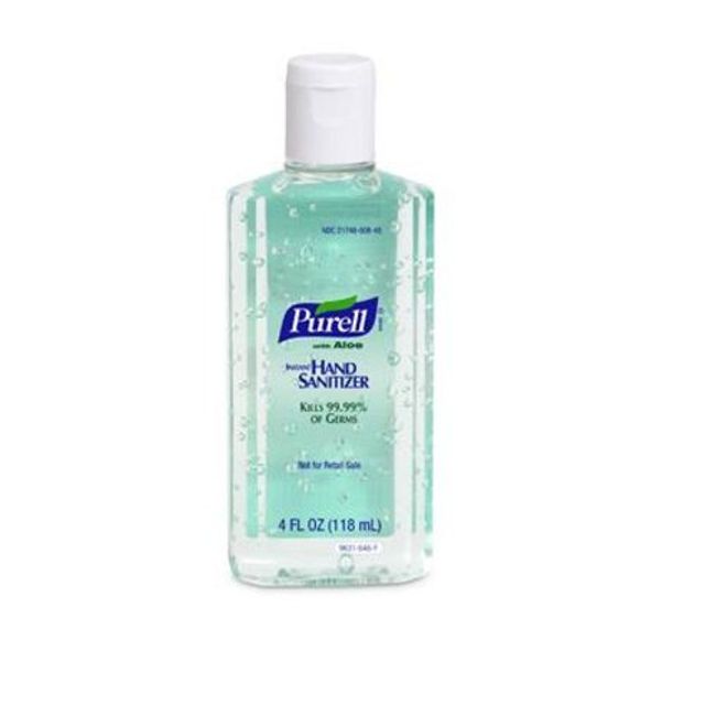 PURELL 9631CT Advanced Instant Hand Sanitizer w/Aloe, 4oz Flip-Cap Bottle (Case of 24)
