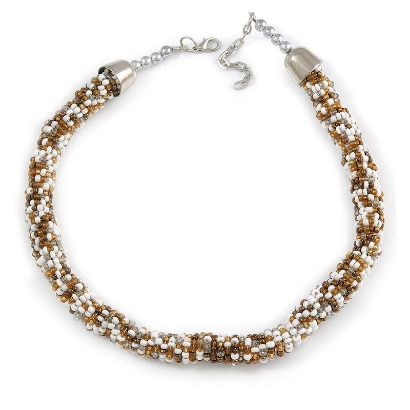 Antica Collana Graduata di Perle Akoya, - 14 kt. Gold
