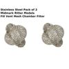 2x Midmark Ritter RPI#MIF062 TUTTNAUER Vent Chamber Mesh Screen Filter Stainless