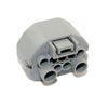 Godaca 1x 9-Way 9 pin Connector for Shift Lever Sensor 90980-11784, Push Button Actuator, Automatic Operation, Silver