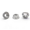 M6x1.0mm 304 Stainless Steel Flange Left Hand Thread Hex Nuts Lock Nuts Reverse Nuts 10pcs