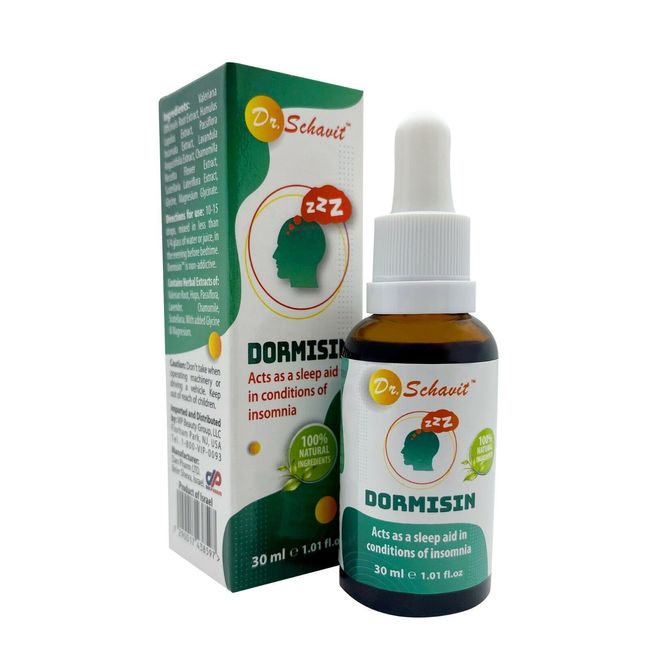 DORMISIN Sleep Aid Drops -100% NATURAL Liquid Valerian Root and Herbal Extracts