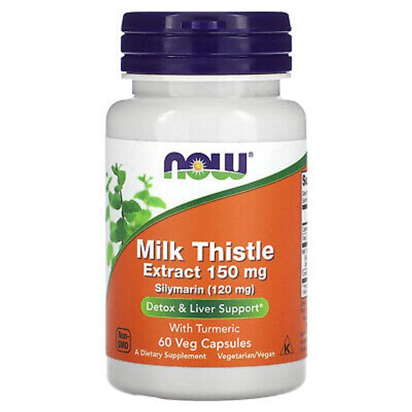 Milk Thistle Extract with Turmeric, 150 mg, 60 Veg Capsules