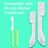 4-Pack White Toothbursh Replacement Head Compatible with Quip Styled Electric Brush Refill Brush Head Soft