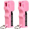 Pepper Spray for Women's Self-Defense: 2-Pack BURN 1/2oz Pink Security Keychain