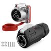 3 Pin Female Quick Connect Waterproof Power Connector