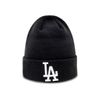 New Era Essential Cuff Beanie Hats for Men, Black