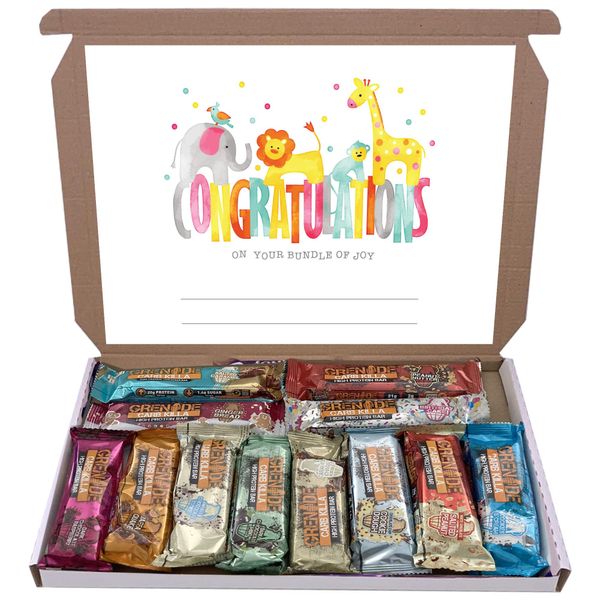 Grenade Carb Killa 12x60g High Protein Bars Bar Gift Hamper Box Mixed 12 Flavours (Congratulation)