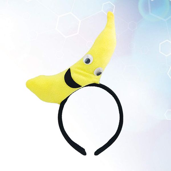 Food Headband Yellow Banana Party Hair Band Performance Hair Hair Accessories Plush Headband Women's Headbands, Women's Fashion Headbands, Headbands for Women's Hair, Wide Headbands for Women's Hair