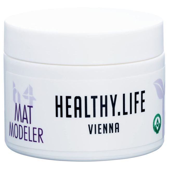 HEALTHY.LIFE VIENNA Mat Modeler Haarwachs Herren/Damen - Starkes Styling Matte Haar Wax, Hair Forming, Natürliches Wachs Für Schöne Haare, 50ml