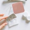 ROSENICE Contact Lens Case Mini Travel Simple Contact Lens Box (Light Pink)
