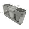 Toothbrush Stand Holder Toothpaste Stand Holder with Two Cups Bathroom Storage