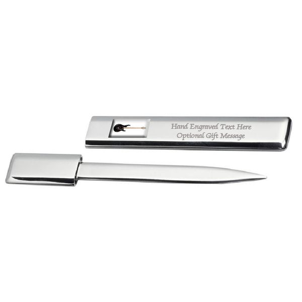 Engraved Letter Opener Electric Guitar