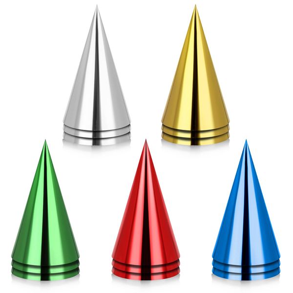 KALIONE Party Hats for Adults, 15 Pieces Colorful Birthday Hats Metallic Foil Cone Hats Mini Party Hats 5 Colors Reusable Birthday Party Top Hats for Women Men Pets Birthday Party Supplies