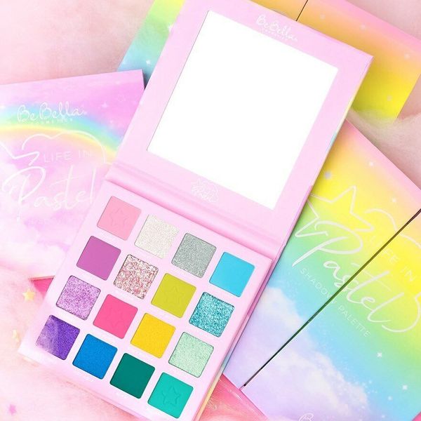 Be Bella LIFE IN PASTEL 16 Pastel Colors Eyeshadow Palette USA SELLER