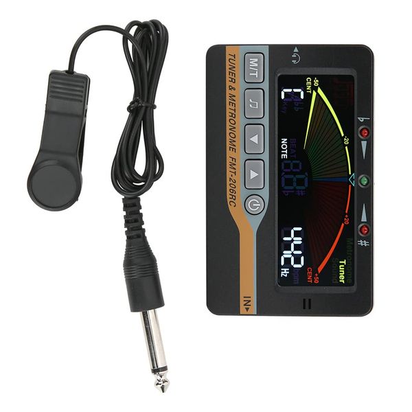 Metronom-Tuner, Digitaler Blasinstrument-Tuner 3 In 1 Metronom Stimmgerät Gitarre Tuner Tongenerator mit Pickup Clip Musikinstrumenten Zubehör für Chromatisches Saxophon Flöte Klarinette Windholz