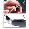 Black Leather Braided Strap Keychain Accessories w/Metal Key Ring for Most Keys