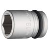 TONE Impact Socket 4NV-19 Insertion Angle 1/2 inch (12.7 mm) Double Side Width 0.7 inch (19 mm)