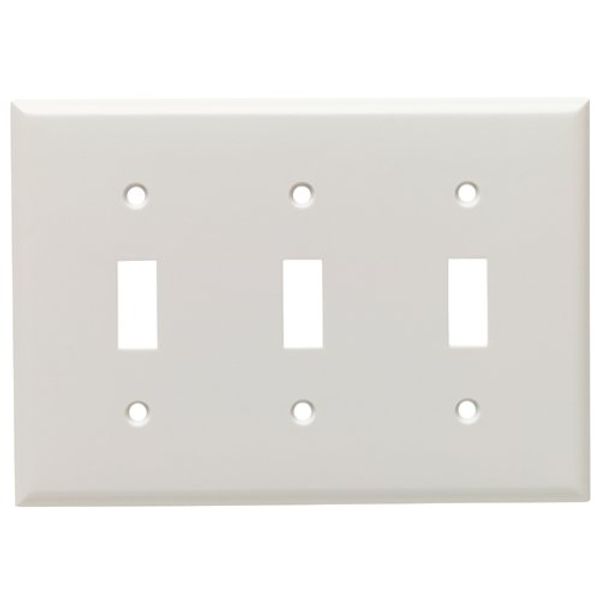 Cooper amerikansuittitogurusuitti Toggle Device Switch Wallplate 3 連用 White 2141 W