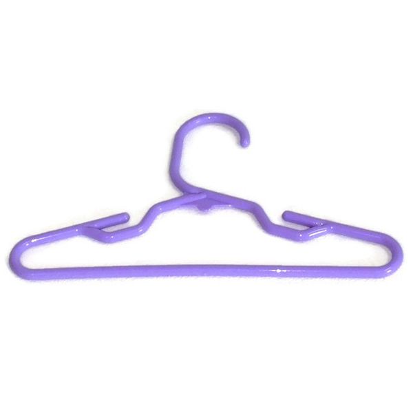 Doll Hangers Set of 12 Plastic Hangers Lavender for 18 Inch Dolls Clothes, Doll Accessories