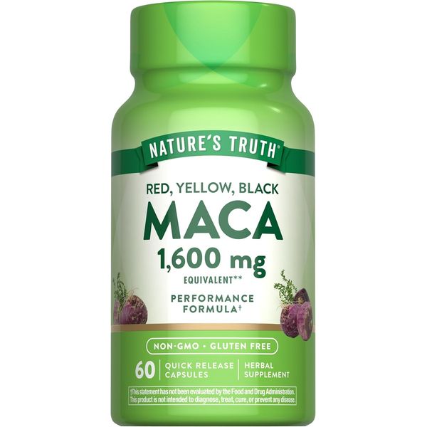 Maca Root Capsules | 60 Pills | Male Performance Formula | by Nature's Truth