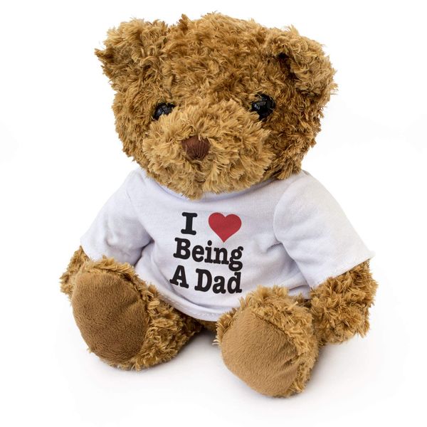 NEW - I LOVE BEING A DAD - Teddy Bear - Cute Soft Cuddly - Gift Present