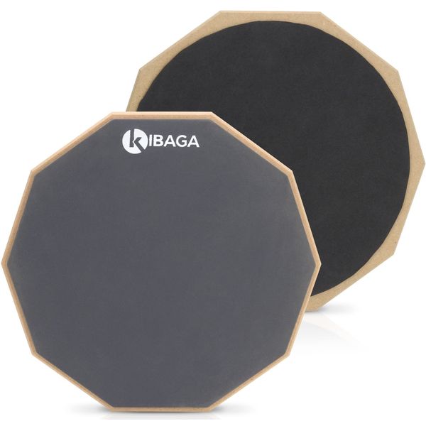 Silent Drum Practice Pad - 12 Inches Double Sided Drum Pad Provides A Great Rebound - Perfect Snare Drum Pad For Quiet Workouts On Snare Drums And On Your Lap