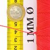 Linhasita Waxed Thread 100 g / 170 m Polyester 1 mm Thick Macrame, 30 Colours Phosphorous Pink