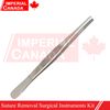 Kit of 2 Suture Removal Surgical Instruments Iris Scissors Thumb Forceps DS-2017
