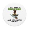 Work In My Garden & Hang W Belgian Malinois PopSockets Swappable PopGrip