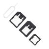 Dual Sim Card Cutter Standard SIM to Micro SIM to Nano SIM Cutting Tool - Black