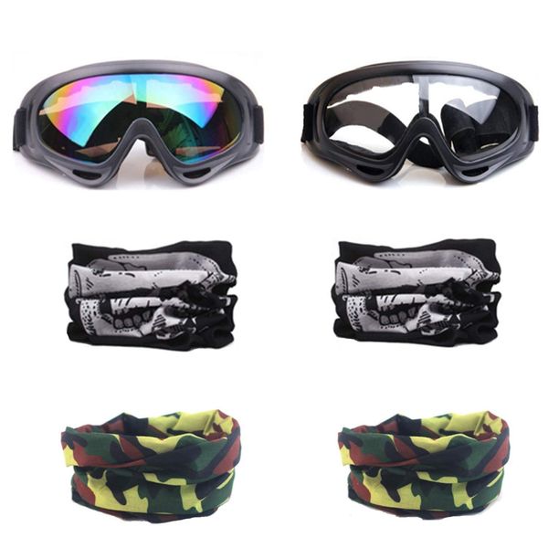 YAAVAAW 2Pcs Children’s Safety Glasses and 4Pcs Adjustable Multi-purpose Masks,Kids Outdoor Game Protective Goggles Safety Goggles Eyewear,for Nerf Guns N-Strike Elite Series Foam Blasters Gun