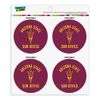 Arizona State University Sun Devils Refrigerator Fridge Locker Vinyl Circle Magnet Set