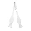 White Satin Self-Tie Formal Bow Tie Adjustable Collar