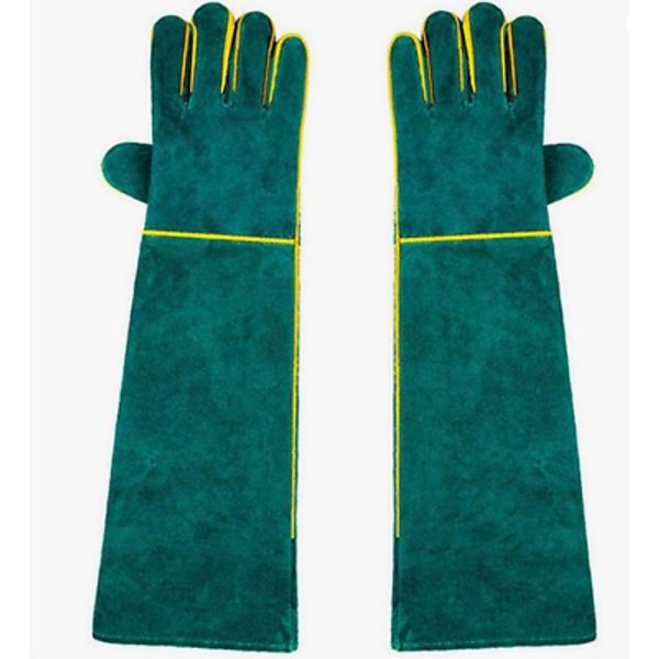 22 Inch Bite Proof Animal Handling Gloves, Welding Gloves Pets Anti Bite Scra...