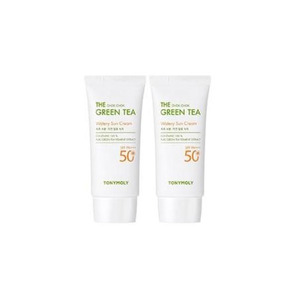 Tony Moly The Chok Chok Green Tea Moisture Sun Cream SPF50+ PA+++, 50ml, 2ea 50ml ×