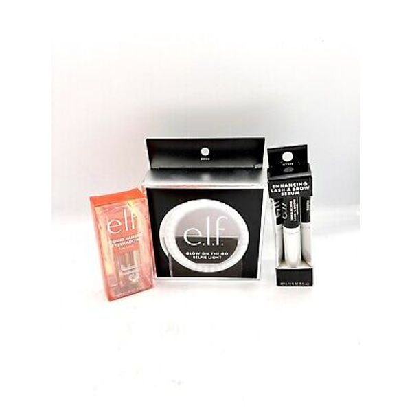 New e.l.f items: glow on the selfie light- lash and brow serum- liquid glitter