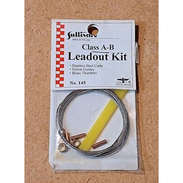 Original Sullivan RC Plane Parts #145 Class A-B Leadout Kit New In Package