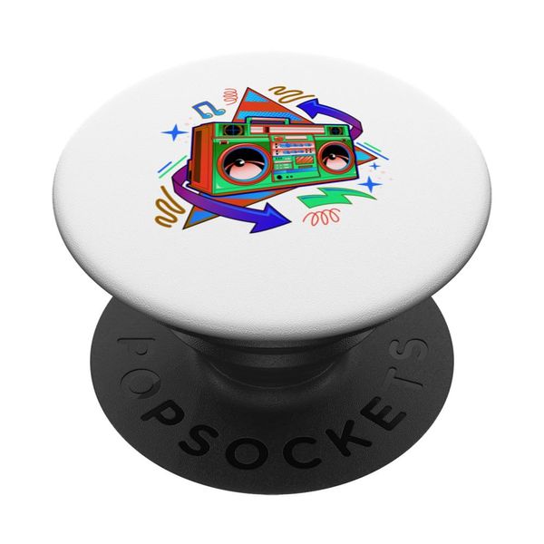 Retro Boombox PopSockets Adhesive PopGrip