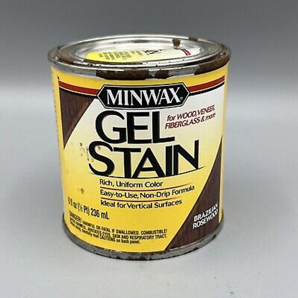 Minwax Wood Gel Stain 1/2 pint 8 oz BRAZILIAN ROSEWOOD Wood Veneer Fiberglass